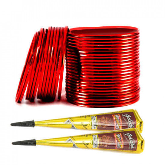 Free Mehndi with Red Bangles Free Mehndi with Red Bangles
