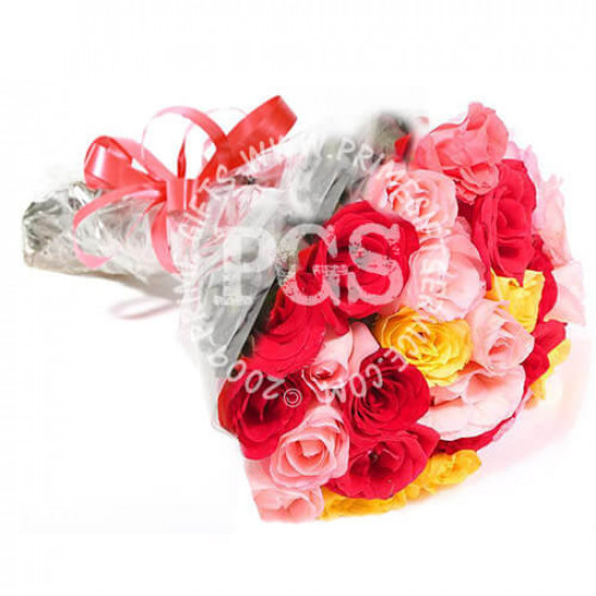 24 Mix Roses bouquet 24 Mix Roses bouquet
