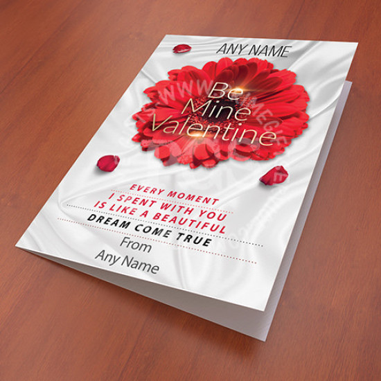 Personalised Be My Valentine Card Personalised Be My Valentine Card