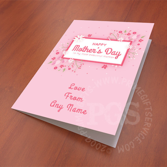 Personalised Card for Beautiful Mother Personalised Card for Beautiful Mother