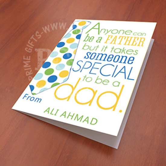 Special Dad Personlised Card Special Dad Personlised Card