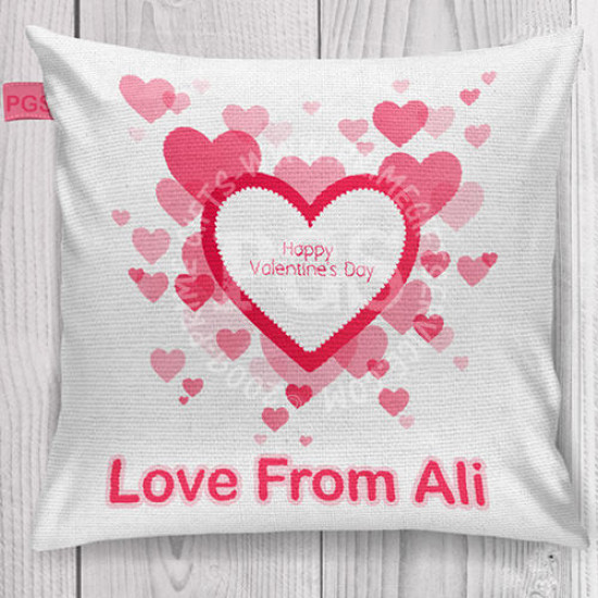Valentine Pink Heart Cushion Valentine Pink Heart Cushion