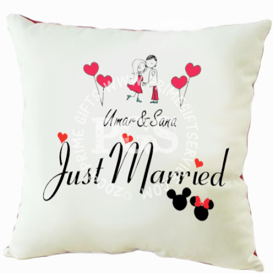Cushion for Just Married Couple Cushion for Just Married Couple