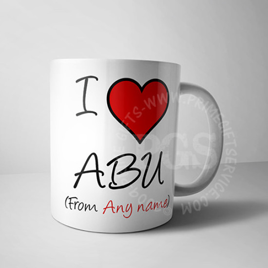 I Love Abu Mug I Love Abu Mug