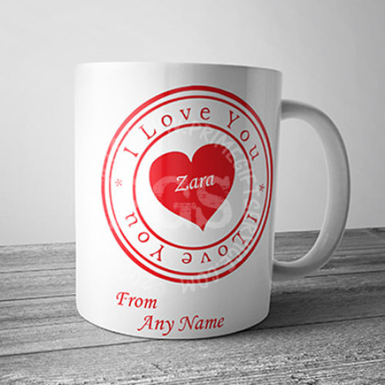 I Love You Stamp Mug I Love You Stamp Mug