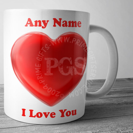 Personlised I Love you Mug Personlised I Love you Mug