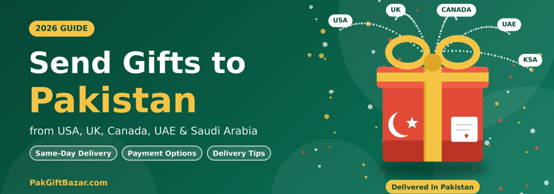 How to Send Gifts to Pakistan from USA, UK, Canada, UAE & Saudi Arabia: Same-Day Delivery, Payment & Tips (2026 Guide