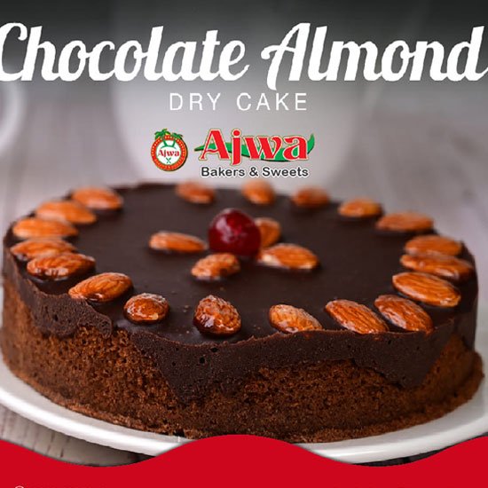 2lbs Almond Chocolate Dry Cake from Ajwa bakers 2lbs Almond Chocolate Dry Cake from Ajwa bakers