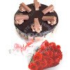 2Lbs Masoom Bakers Cake and Roses