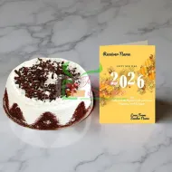 New Year Black Forest Cake Combo