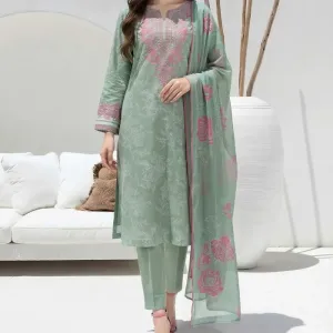 3 Piece Lawn Suit- Embroidered (Unstitched)