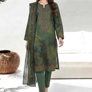 3 Piece Lawn Suit- Embroidered (Unstitched)