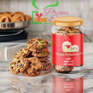 Happy Valentines Day Red Personalised Jar