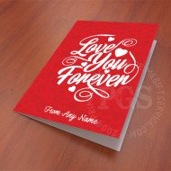 Love You Forever Red Card