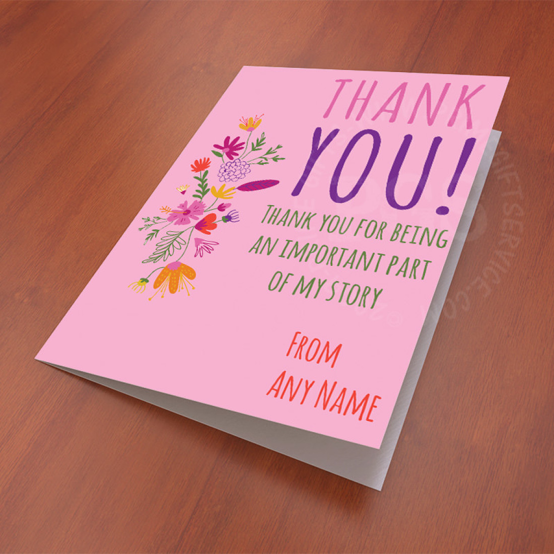 Send Thank You For Being Important Personalised Card to Pakistan ...