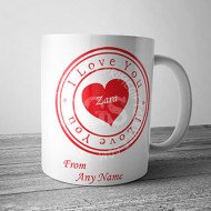 I Love You Stamp Mug
