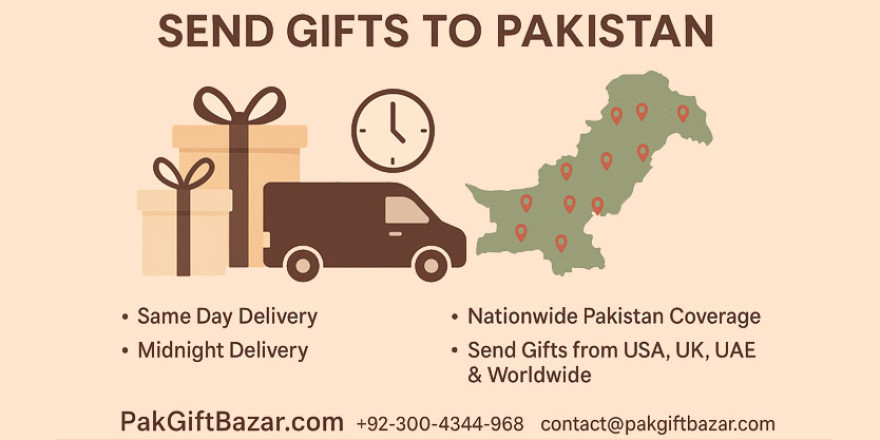Send Gifts to Pakistan USA, UK, UAE & Worldwide
