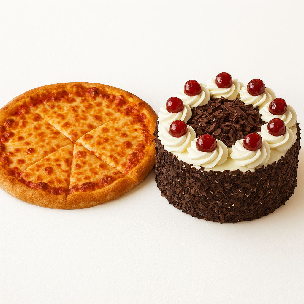 Pizza and Cake Birthday Deal - birthday gift delivery in Pakistan