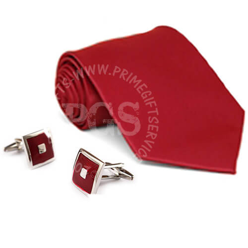 Tie with Cufflinks - anniversary gift to Pakistan