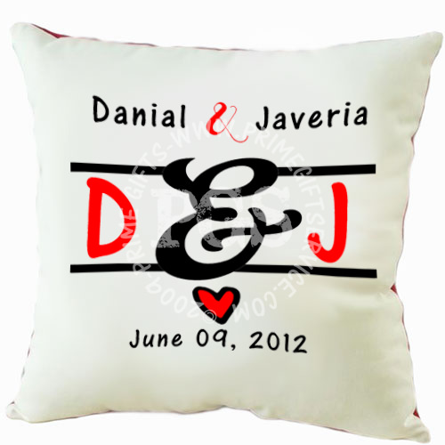 Anniversary Name Cushion - anniversary gift to Pakistan